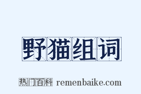 野猫组词是什么意思的图片